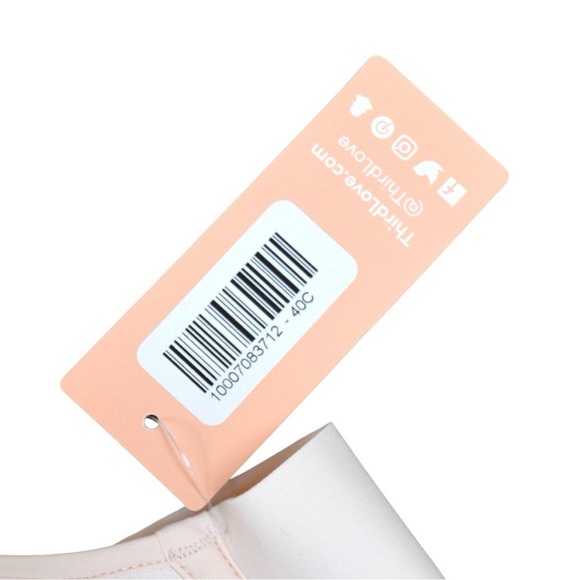 40C ThirdLove 24/7 Perfect Coverage Racerback Bra, Front Close - Pale Pink NEW - Picture 3 of 7